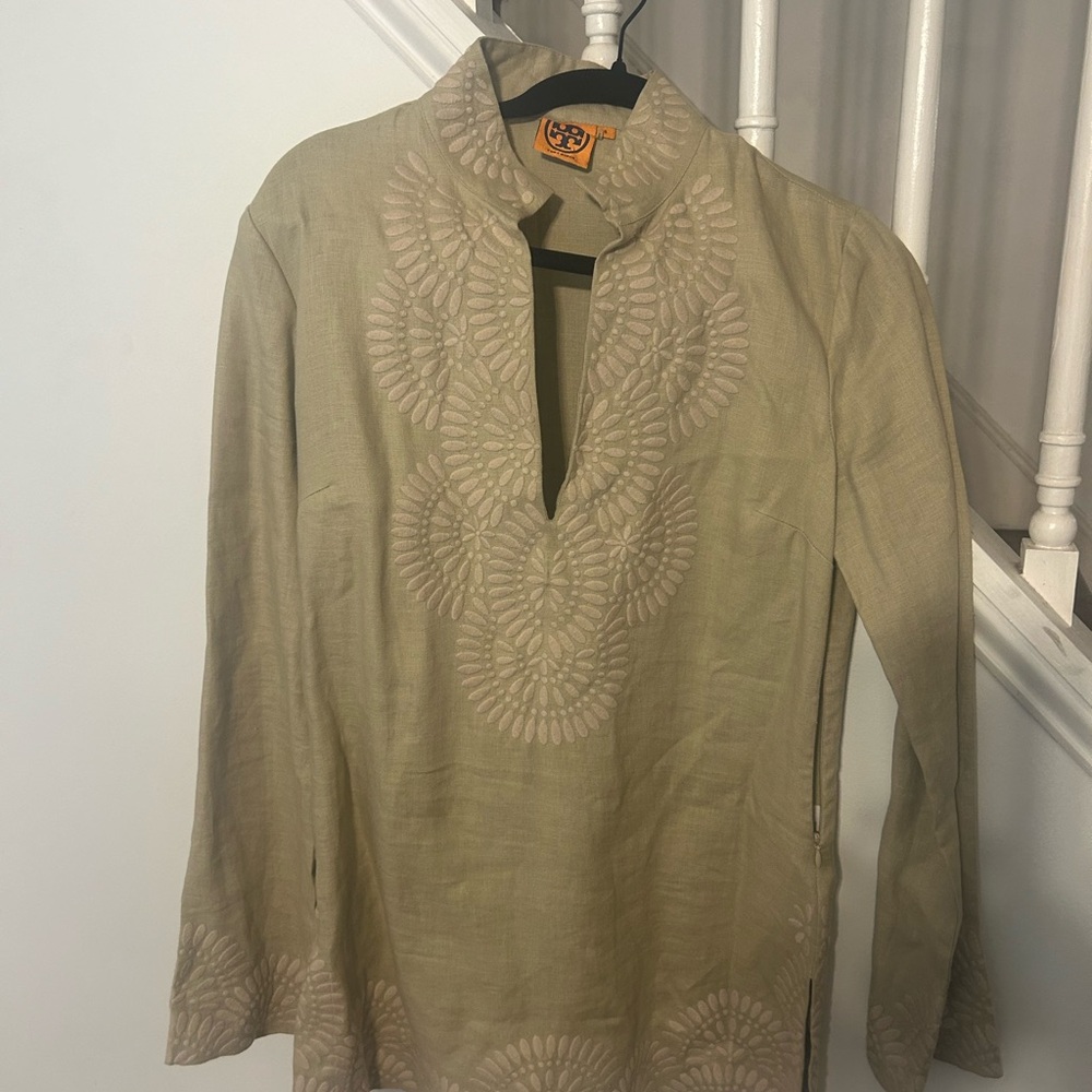 Tory Burch Embroidered Tunic Top